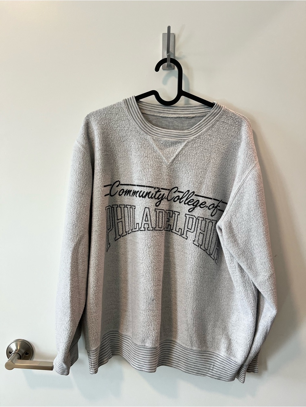 Vintage Reversible Philadelphia Gray Crewneck Sweatshirt